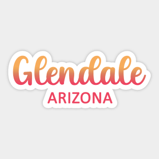 Arizona Glendale map arizona state usa arizona tourism Glendale tourism Sticker